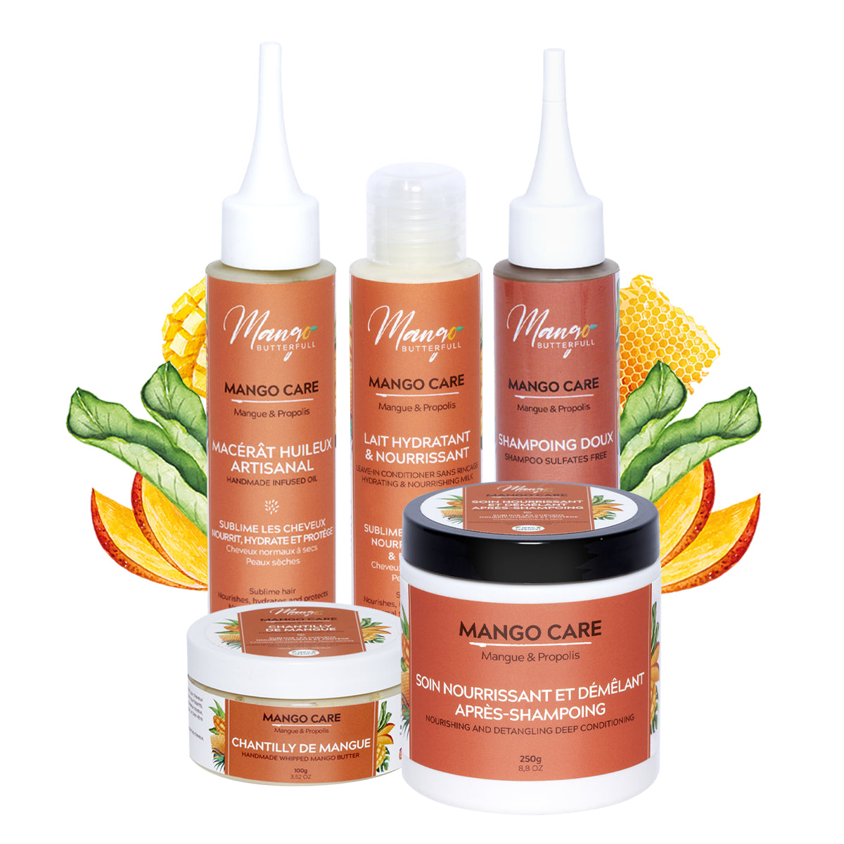 Mango Care Pack Routine coffret cheveux crépus 5x100ml