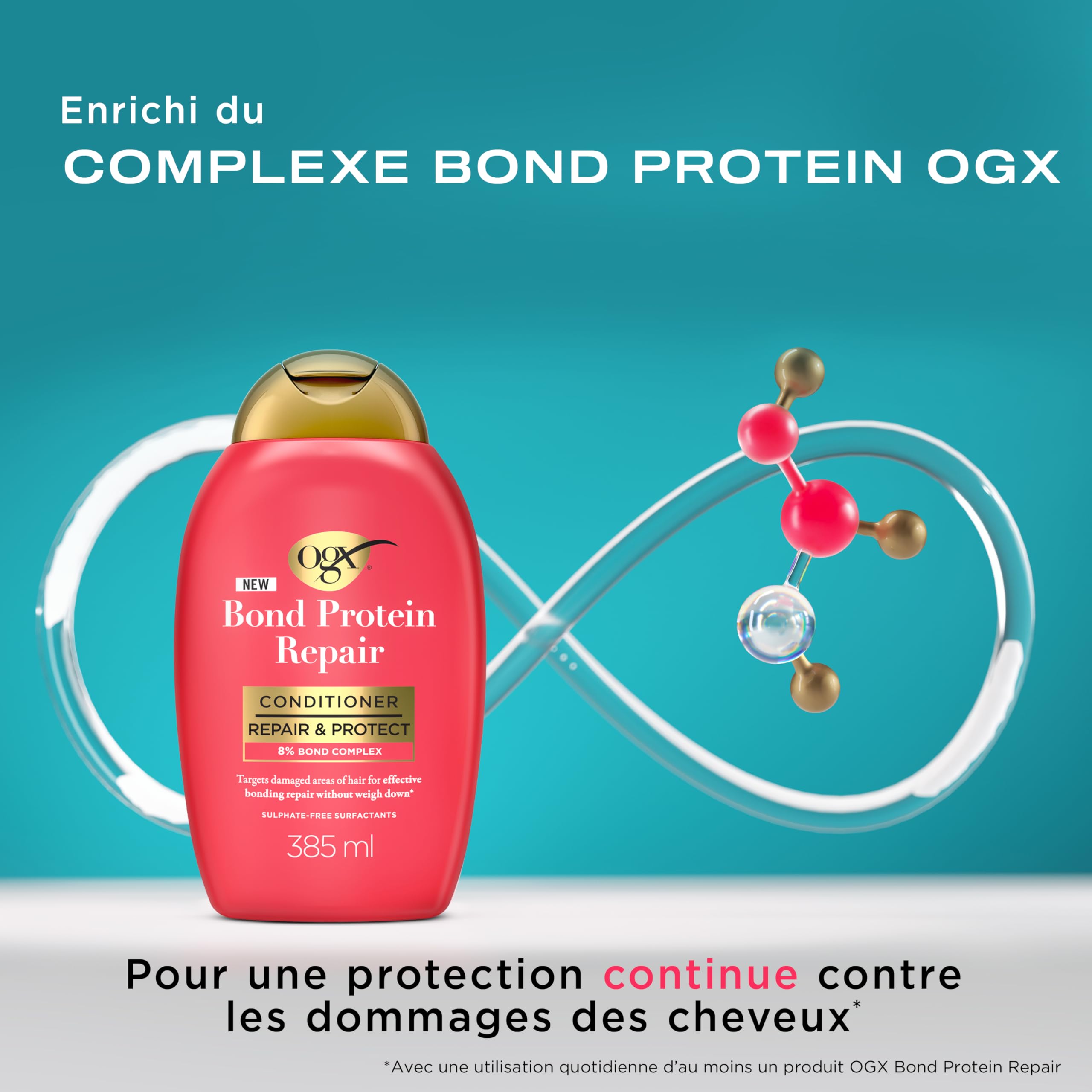 OGX Bond Protein Repair Après-Shampooing 385 ml Réparateur
