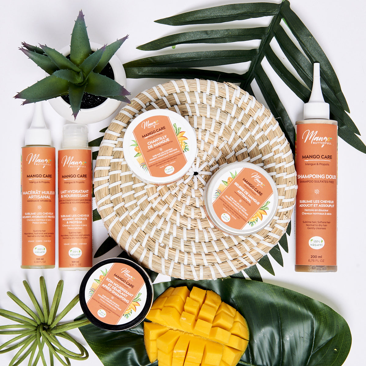Mango Care Pack Routine coffret cheveux crépus 5x100ml