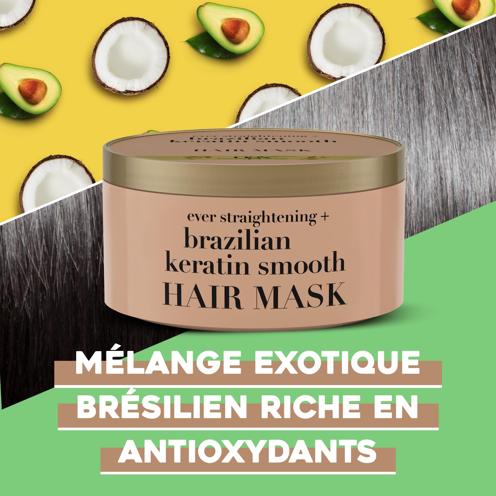 OGX Brazilian Keratin Smooth masque lissant kératine 300 ml