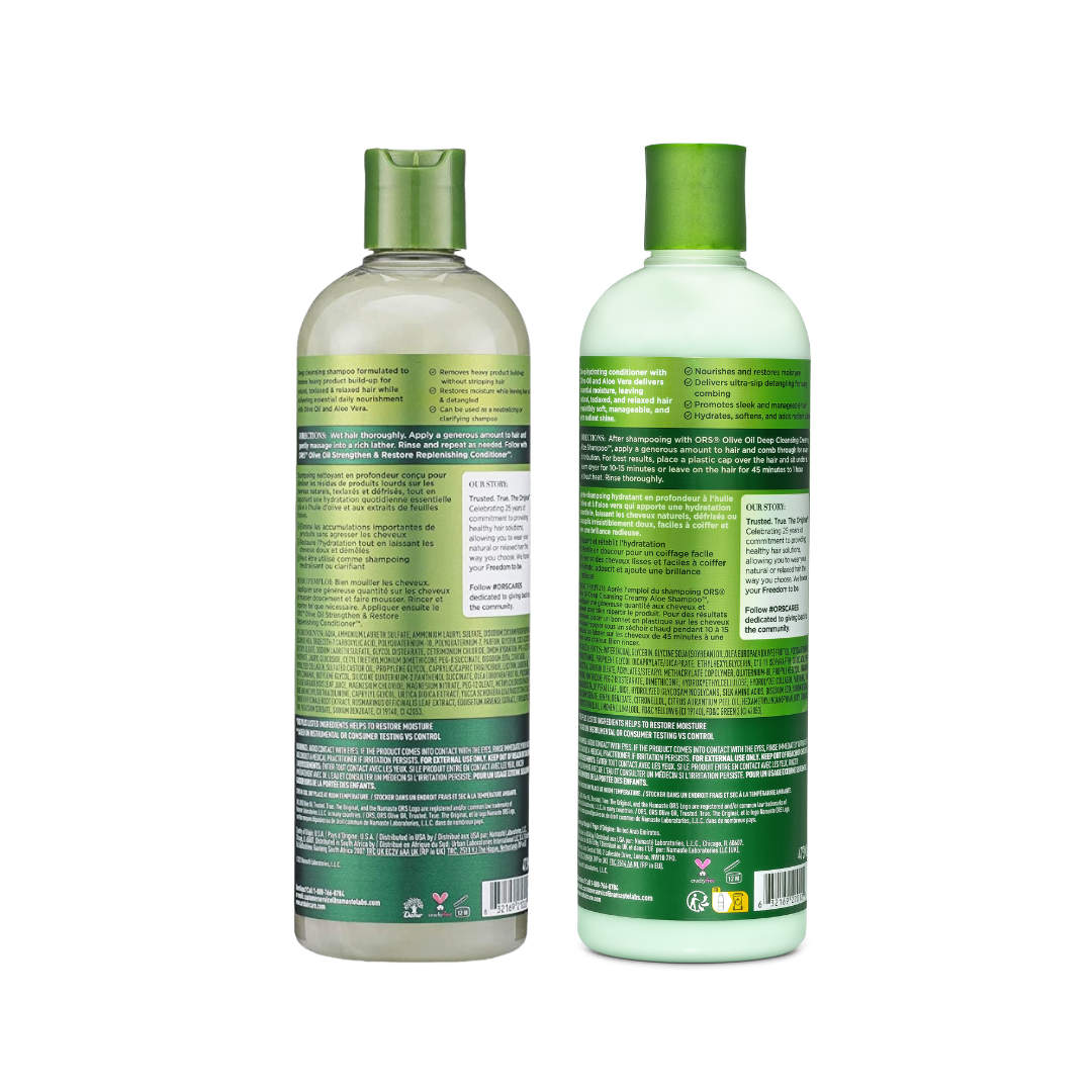 ORS Olive Oil Classics shampoing + après-shampoing 2x473 ml aloe