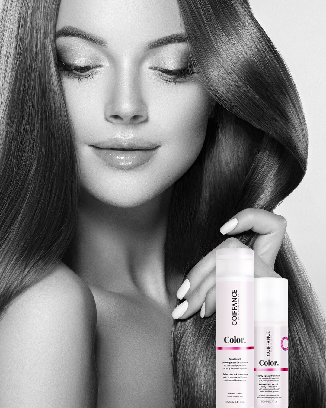 Coiffance Color spray biphase hydratant cheveux colorés