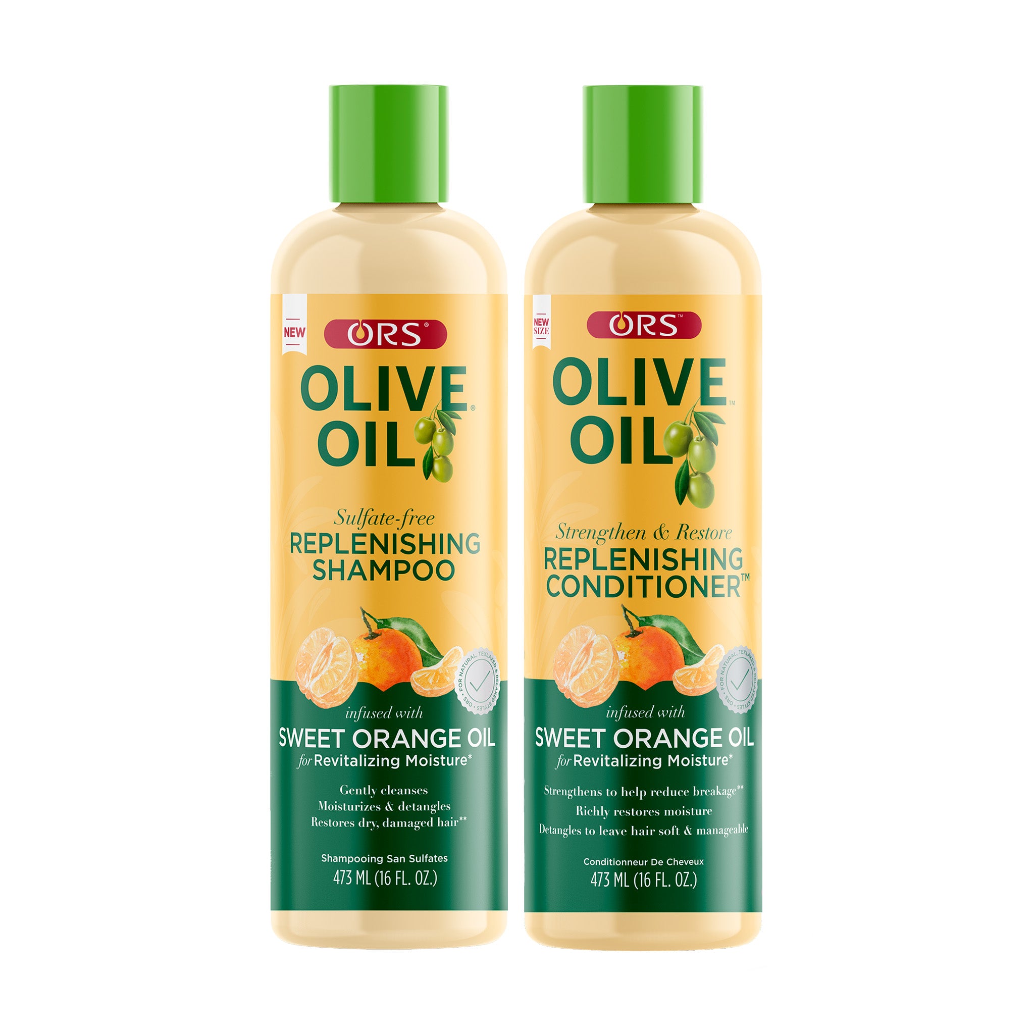 ORS Olive Oil Classics Duo shampoing + après-shampoing 2x473ml