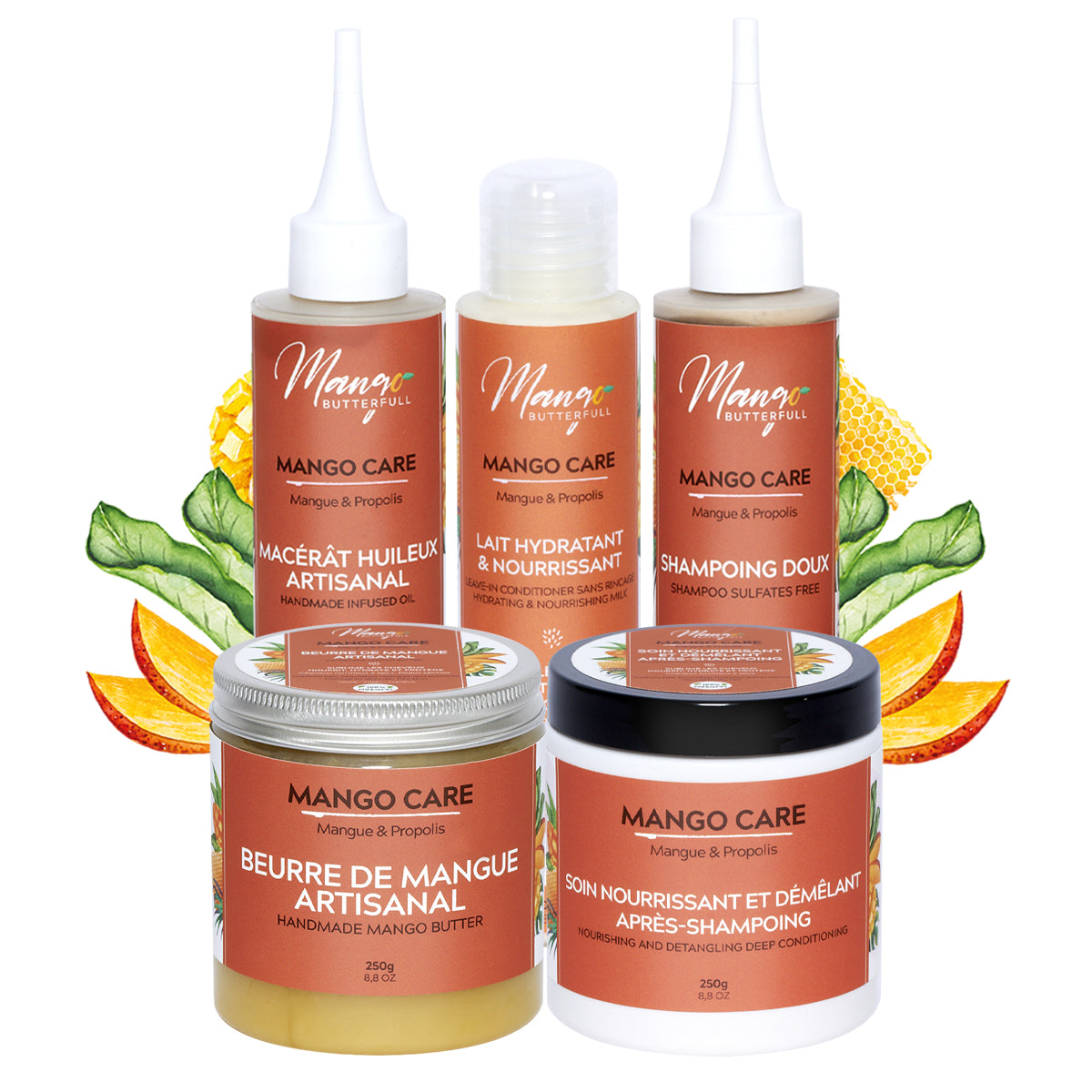 Mango Care Pack Routine coffret cheveux crépus 5x100ml