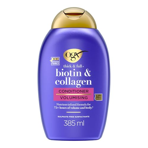 OGX Biotin & Collagen après-shampooing 385 ml volume fins