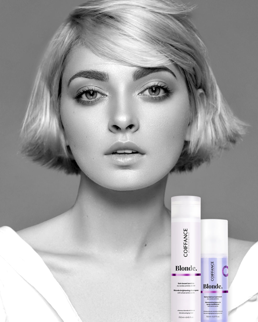 Coiffance Blonde Duo Shampooing Spray Cheveux Blonds Anti-Jaune
