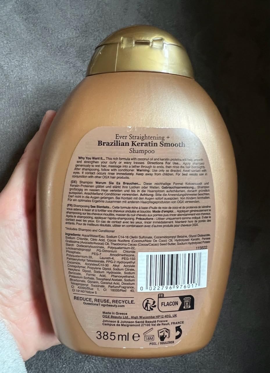 OGX Brazilian Keratin Shampooing Lissant 385 ml Kératine