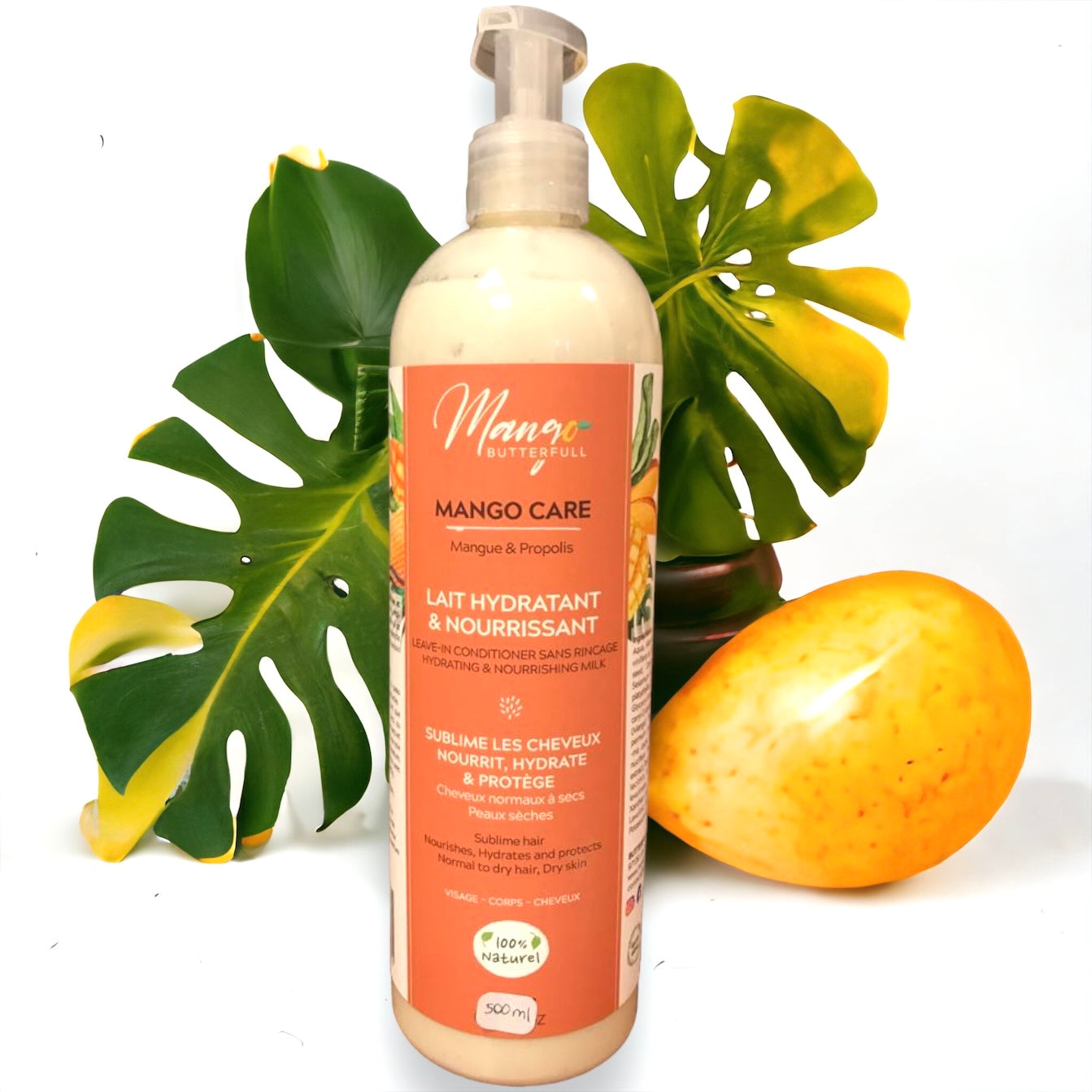 Mango Butterfull Mango Care lait hydratant 100ml cheveux crépus