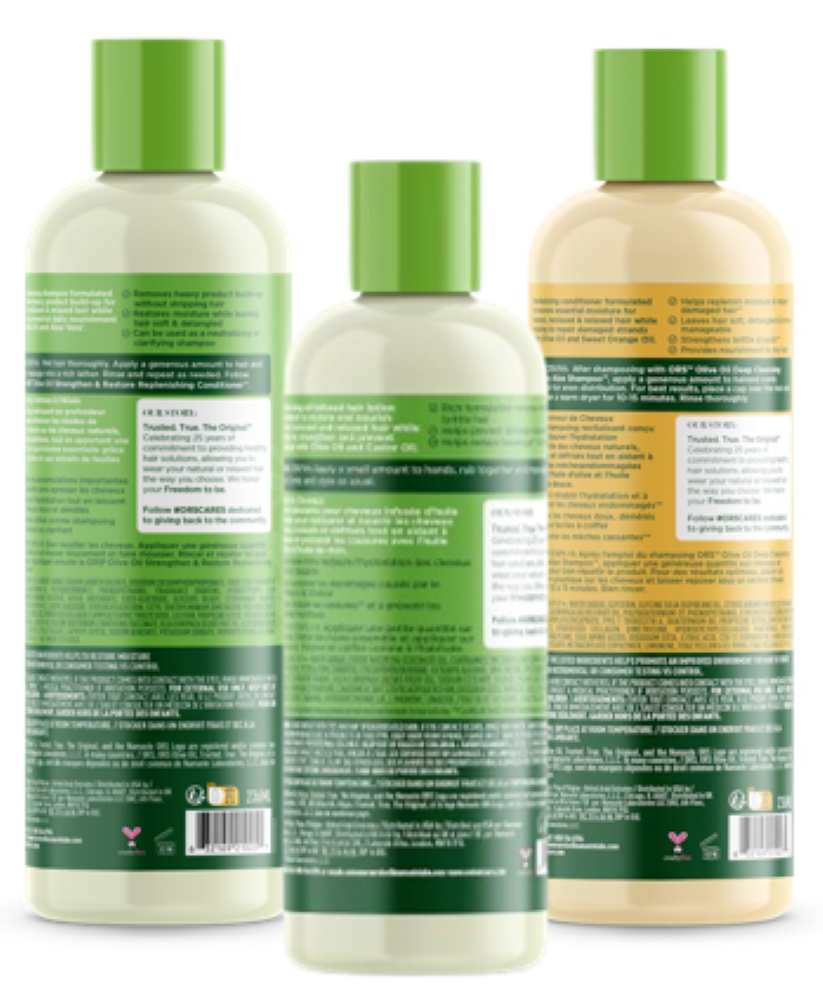 ORS Olive Oil coffret shampoing après-shampoing lotion 3 pièces