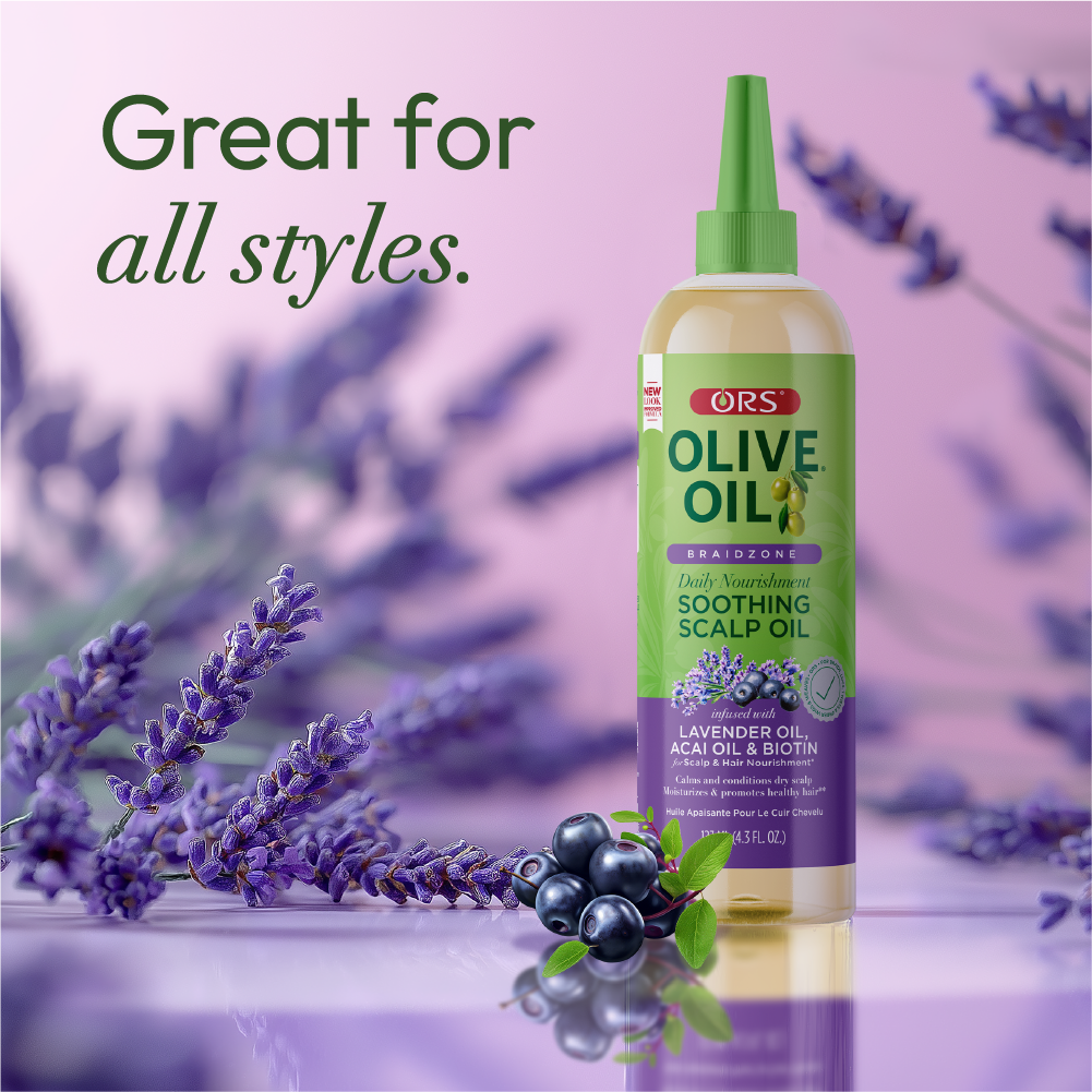 ORS Braidzone Huile Cuir Chevelu Apaisante 127 ml lavande