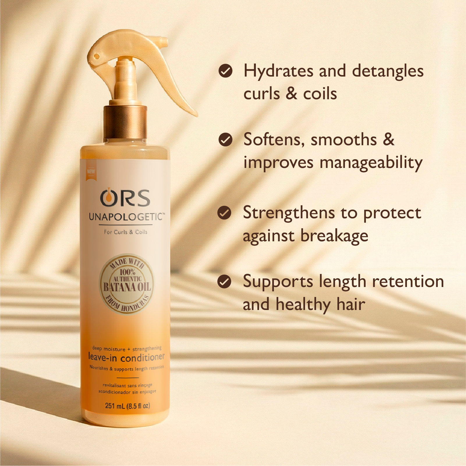ORS Unapologetic Leave-In Hydratant Batana 251 ml