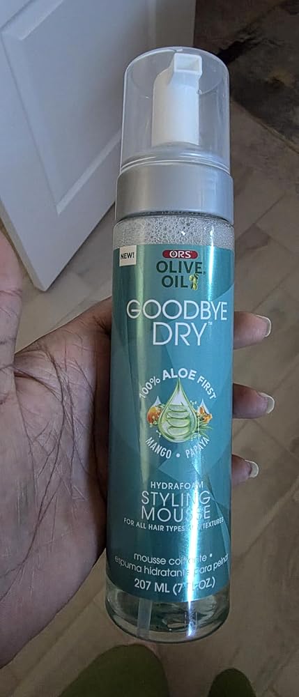 ORS Goodbye Dry mousse coiffante hydrafoam 7 oz anti-frisottis