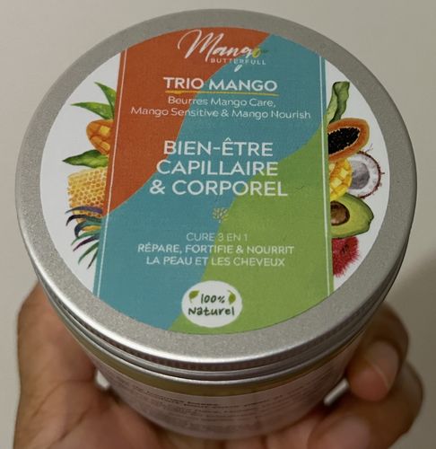 Mango Butterfull Mango Trio cure 3-en-1 beurre 250ml cheveux secs