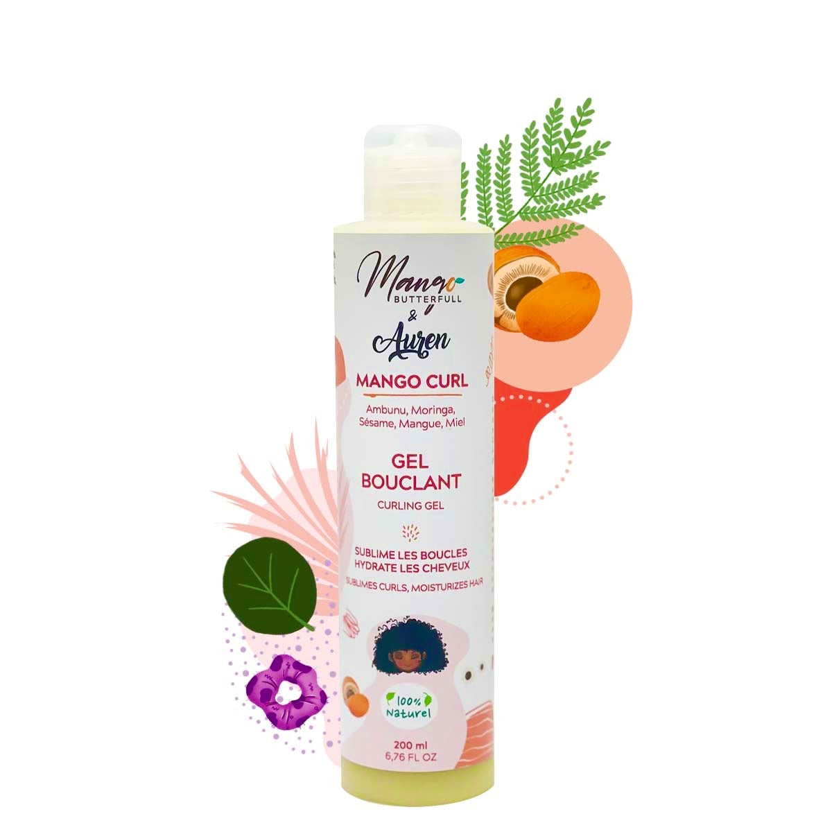 Mango Butterfull MANGO CURL Gel bouclant ambunu aloe vera miel