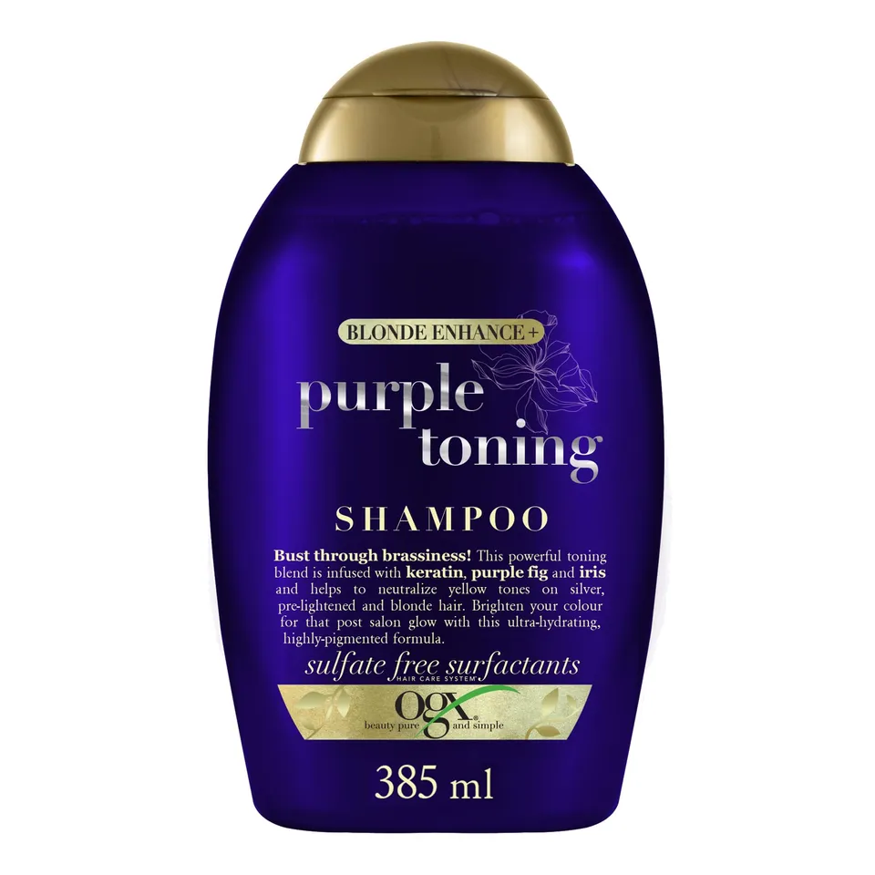 OGX Purple Toning Shampooing Violet Blonds 385 ml Kératine