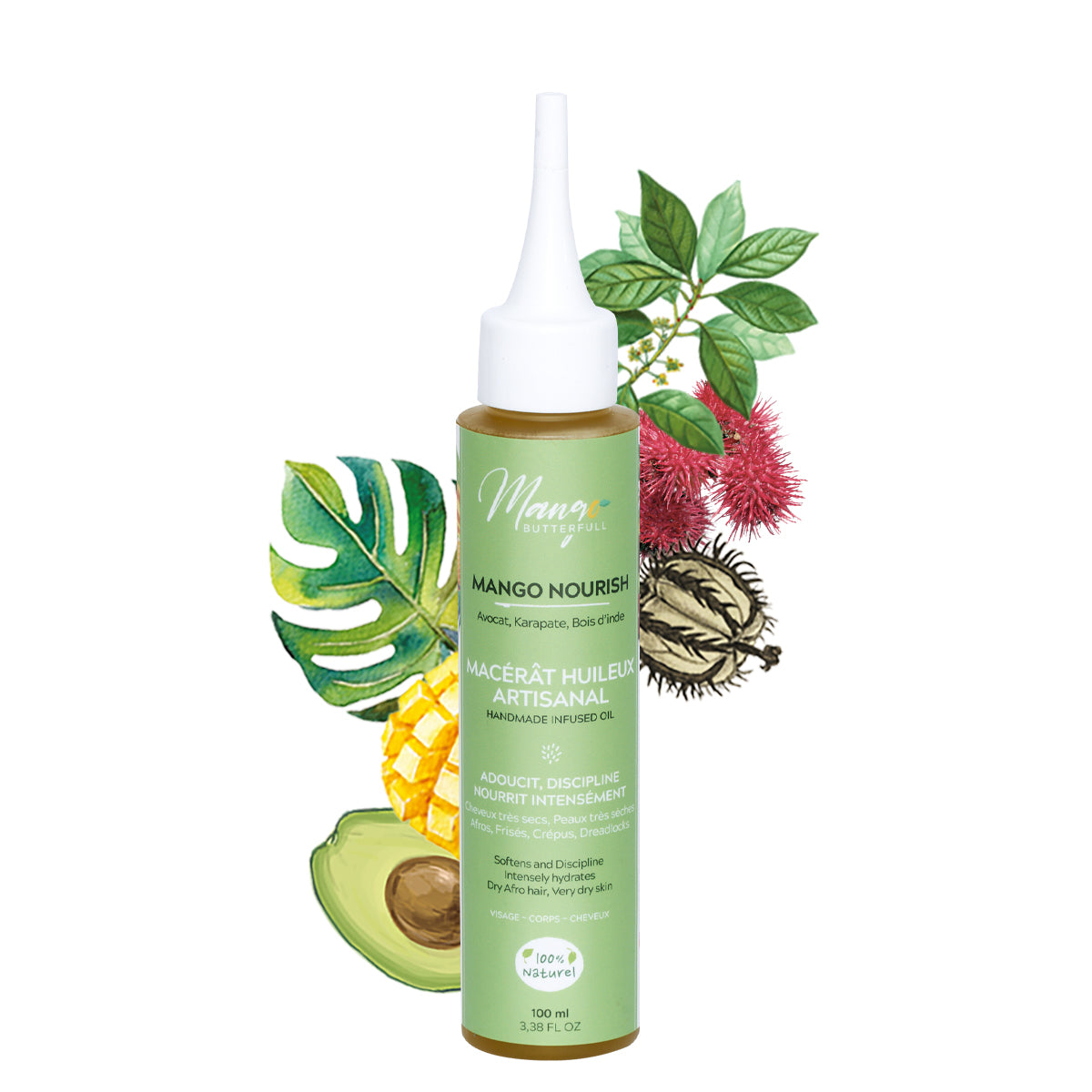 Mango Butterfull Mango Nourish macérât huileux 100ml pousse