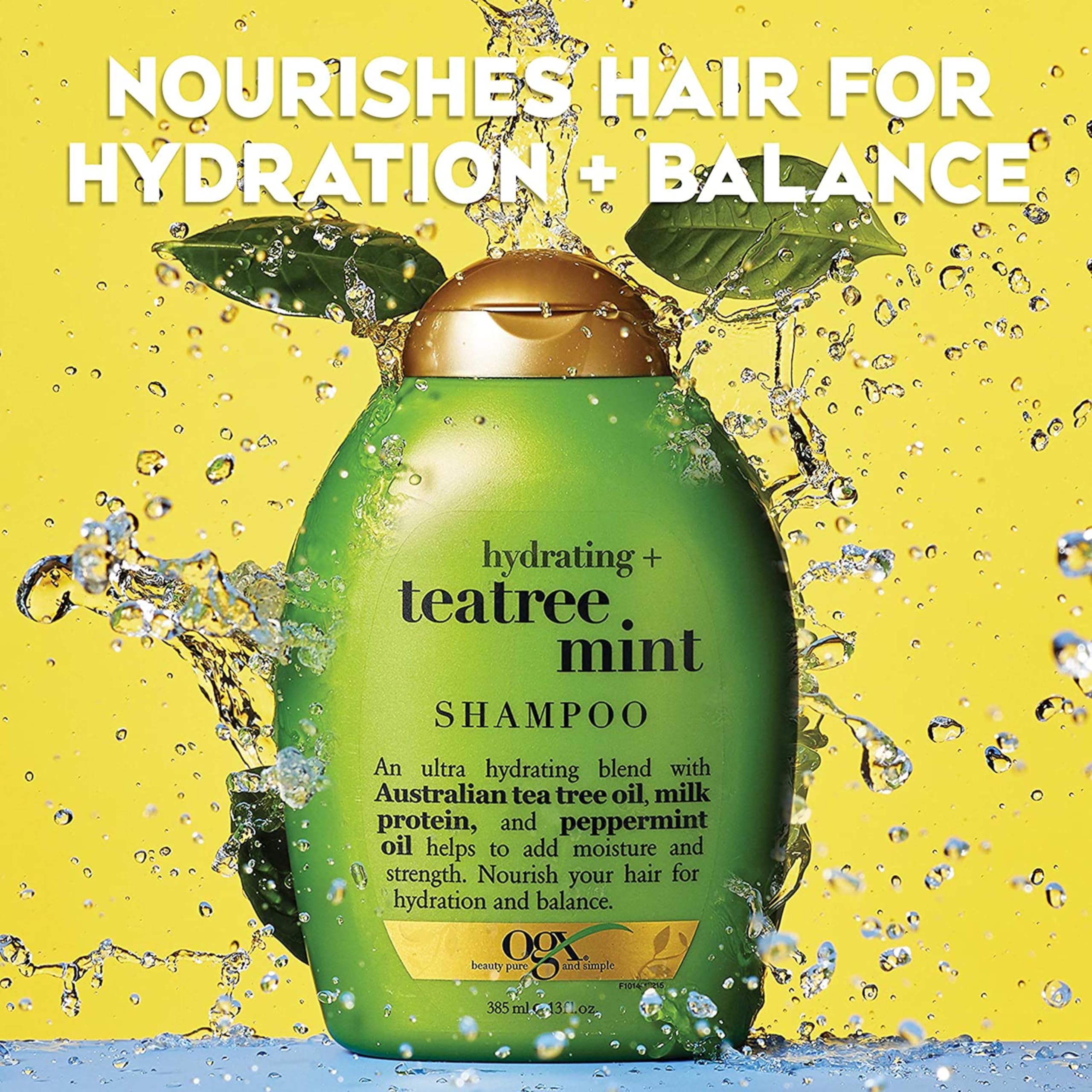 OGX Rosemary Mint shampooing menthe tea tree 384 ml hydratant