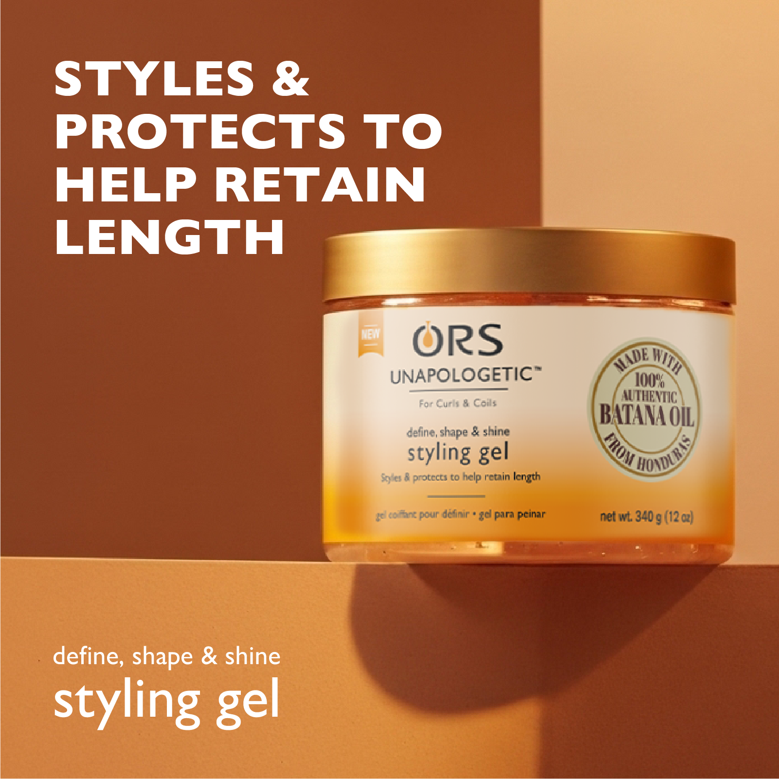 ORS Unapologetic Gel Coiffant Définition Brillance 340 g