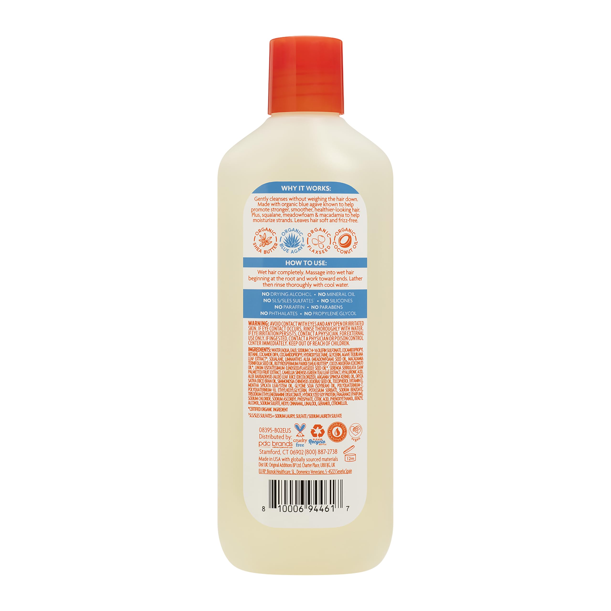 Cantu Weightless Shampooing Léger Anti-Frisottis 400 ml Agave