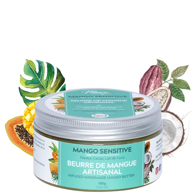 Mango Butterfull MANGO SENSITIVE Beurre mangue 250gr cacao coco