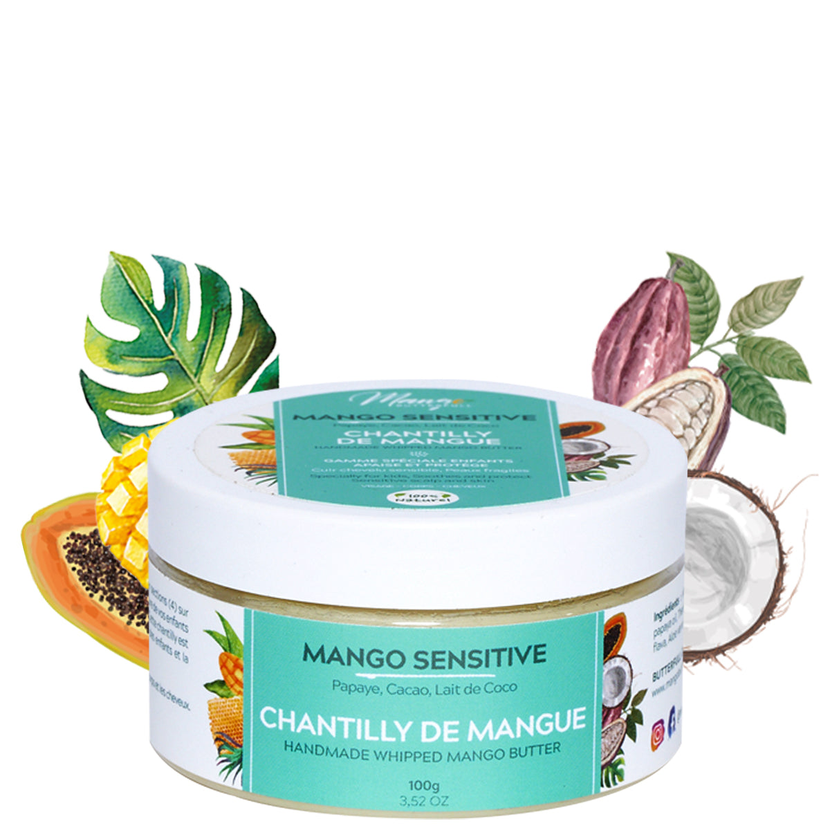 Mango Sensitive Chantilly Mangue chantilly coco cacao 100gr