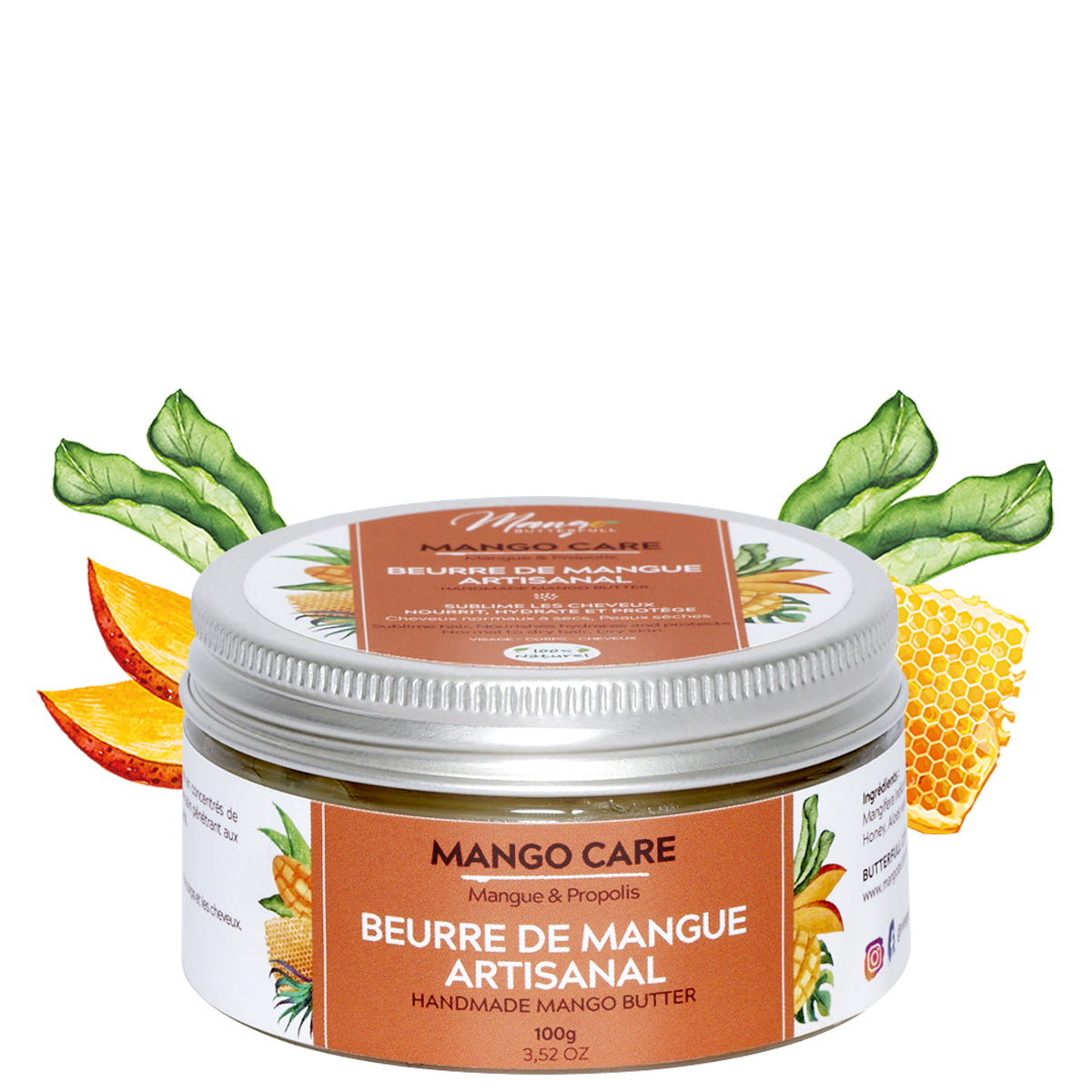 Mango Butterfull MANGO CARE Beurre mangue 250gr naturel famille