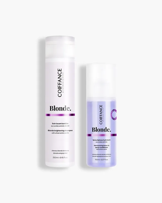 Coiffance Blonde Duo Shampooing Spray Cheveux Blonds Anti-Jaune