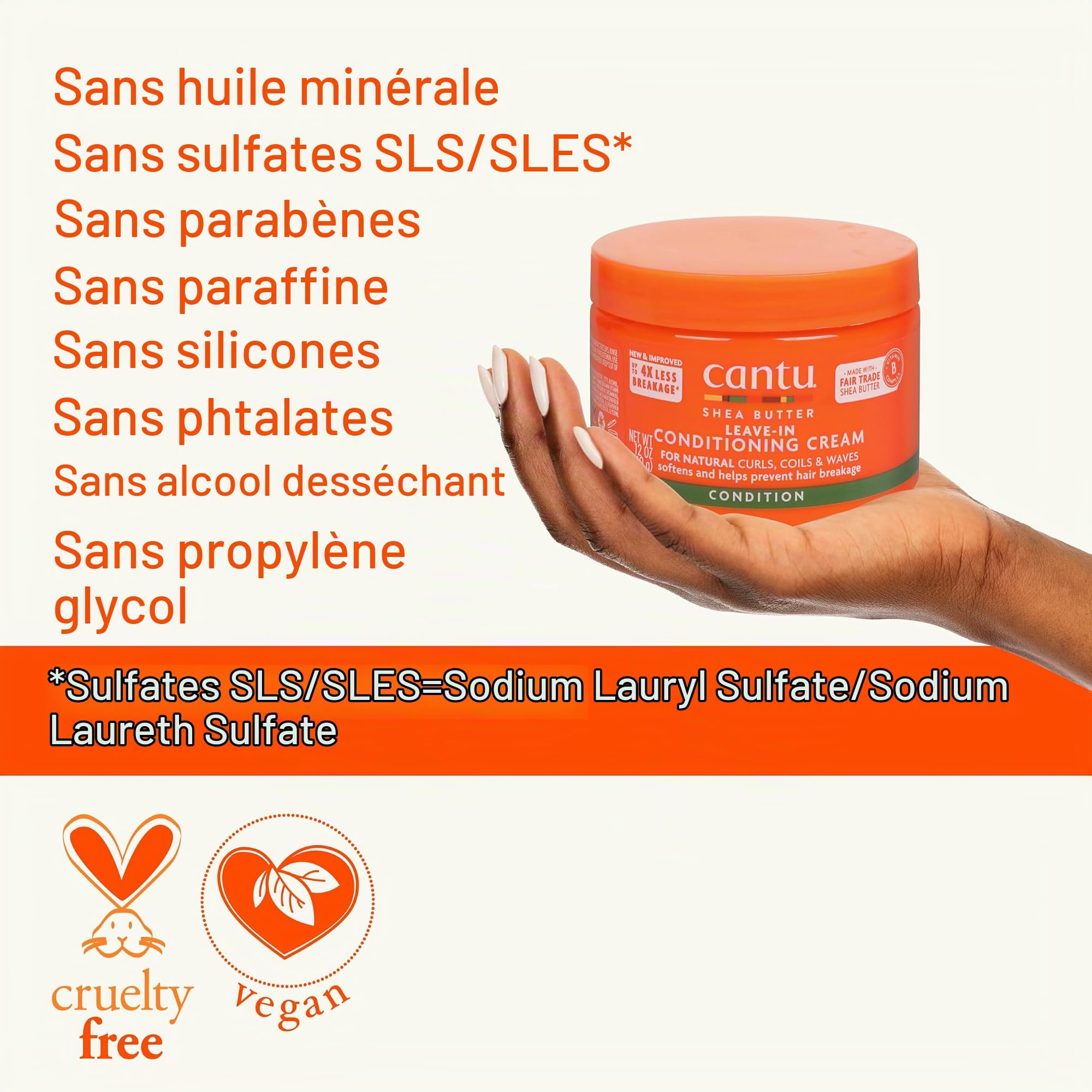 Cantu Classics Leave In Conditioner crème 340 g karité