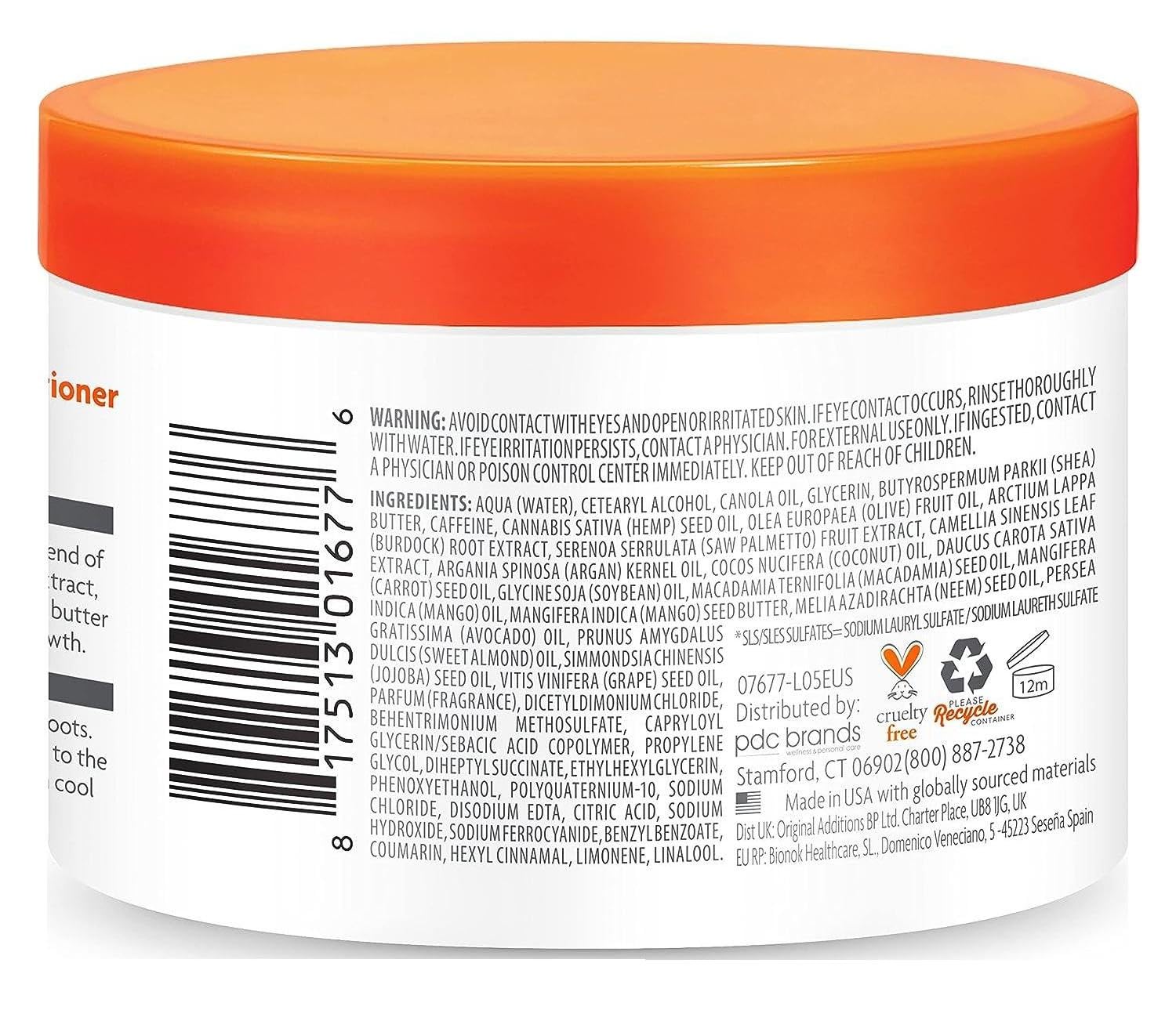 Cantu Mens Après-shampoing sans rinçage homme 384ml karité