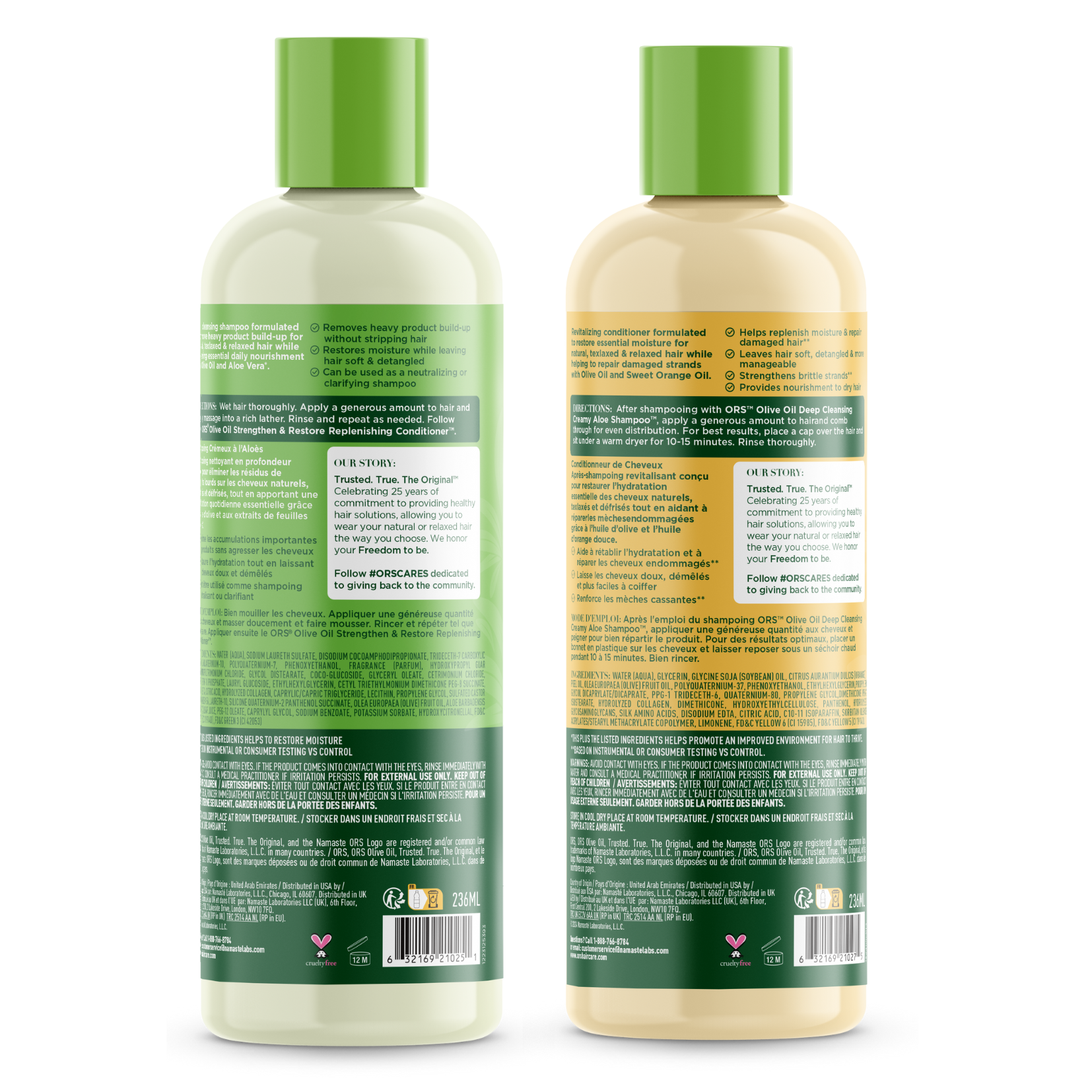 ORS Olive Oil Classics Duo shampoing + après-shampoing 2x227ml