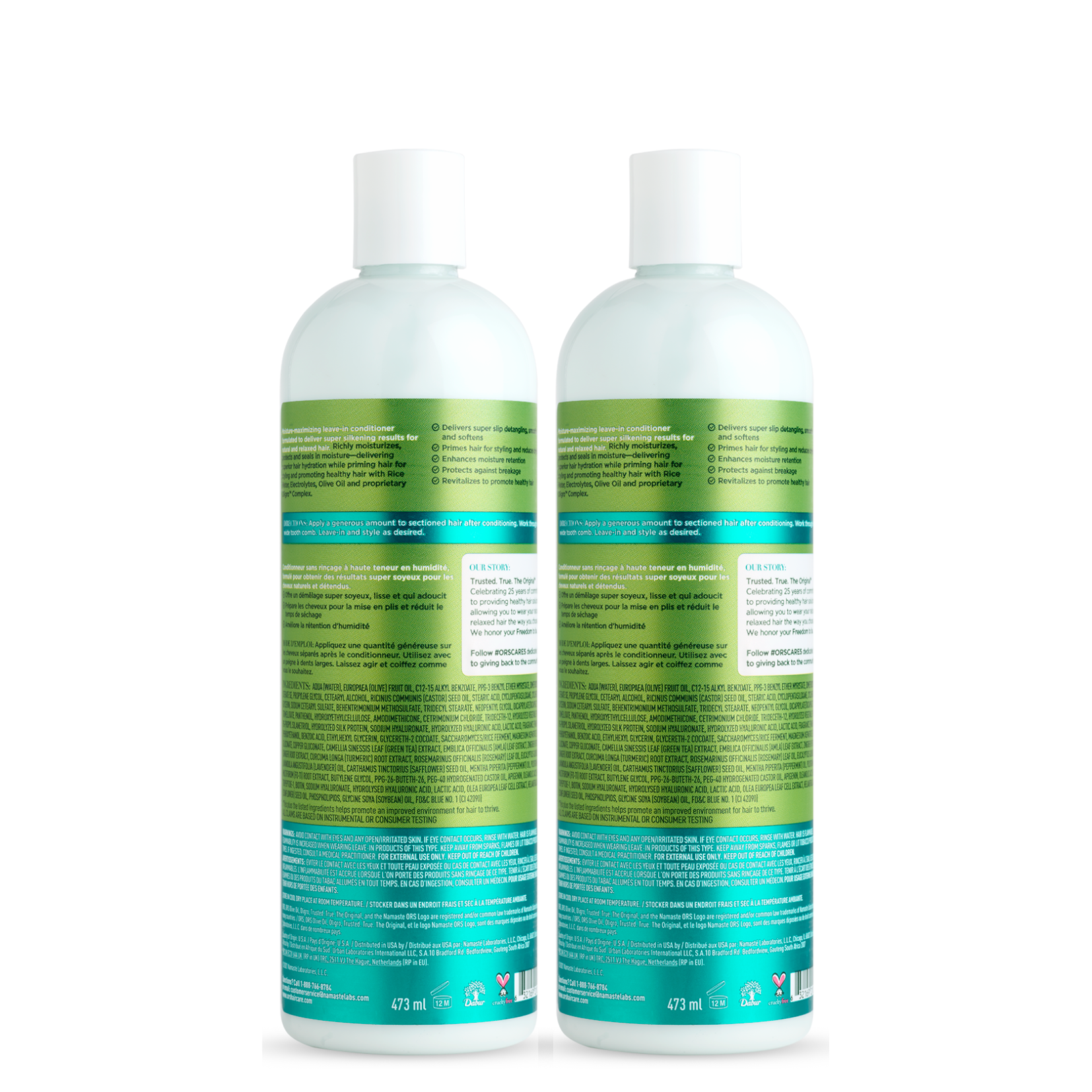 ORS Max Moisture Leave-In Conditioner soin sans rinçage 2x473 ml hydratation