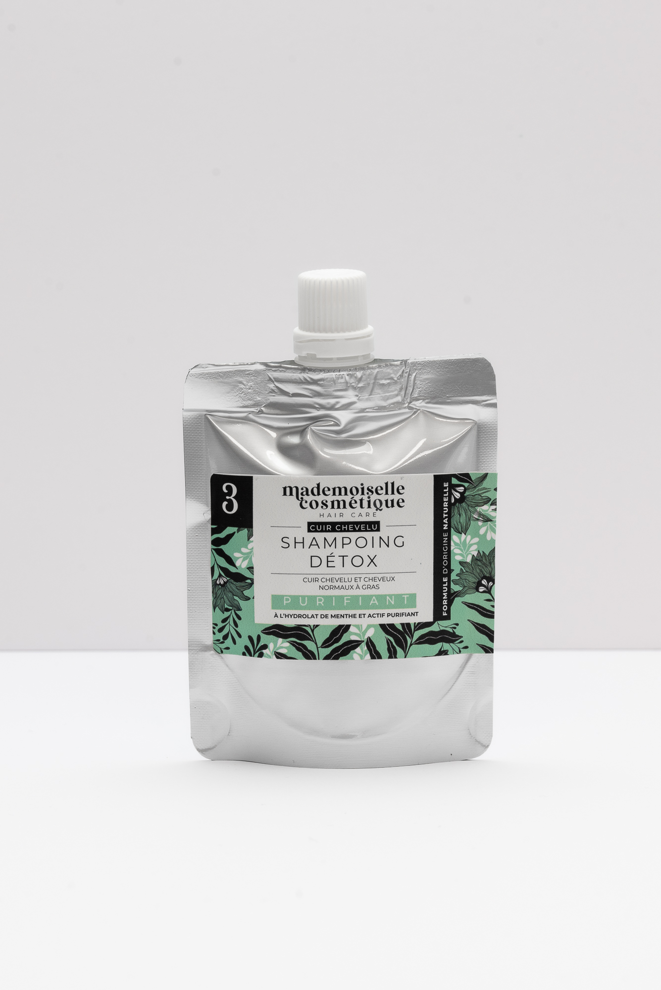 Melle Cosmétique Purifiante Shampoing détox 30ml menthe