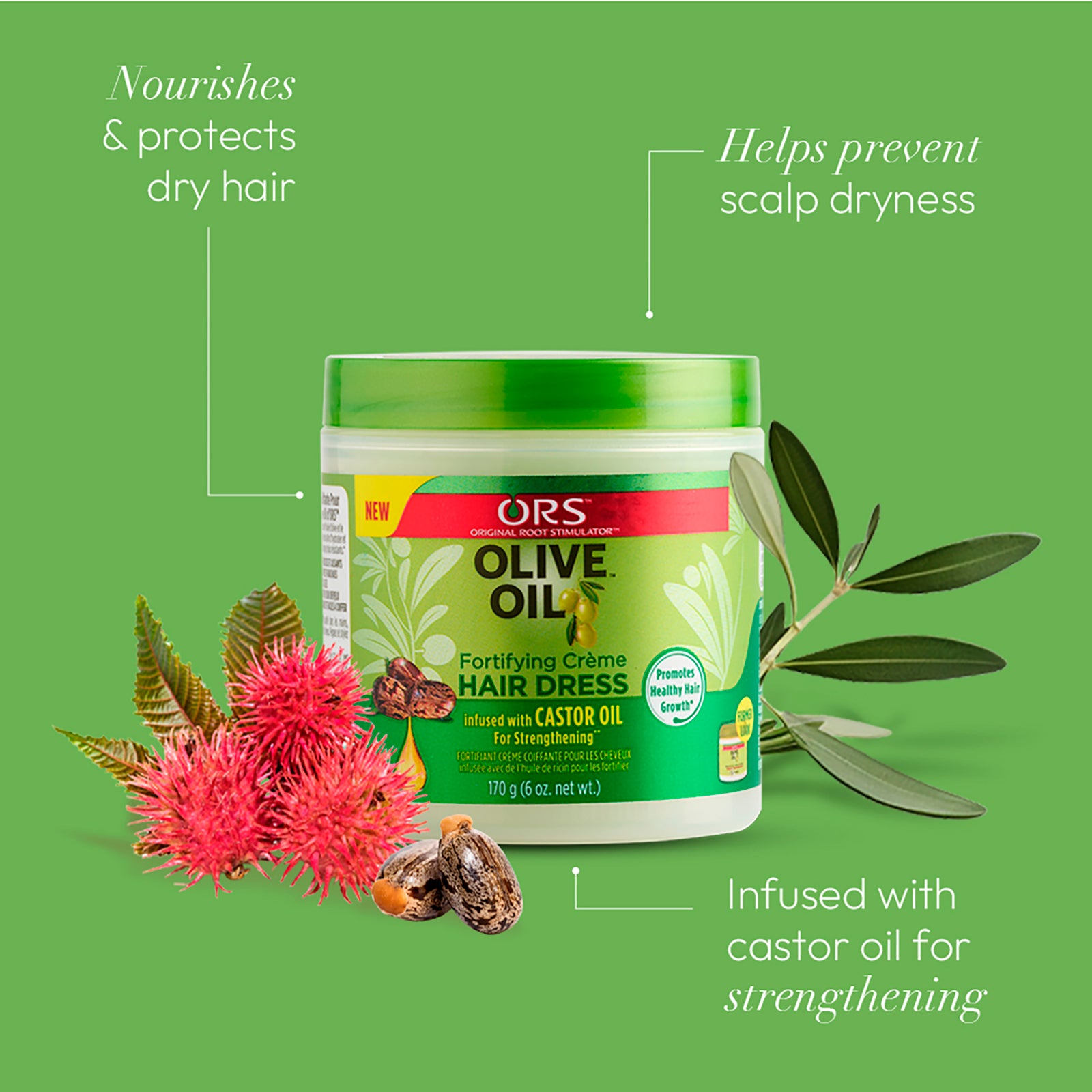 ORS Braidzone Coffret crème + huile olive tresses cuir chevelu