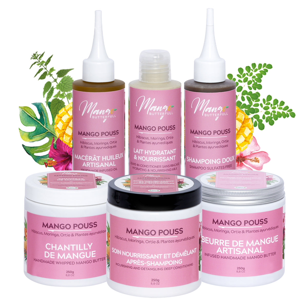 Mango Butterfull Mango Pouss pack routine 6x100ml pousse