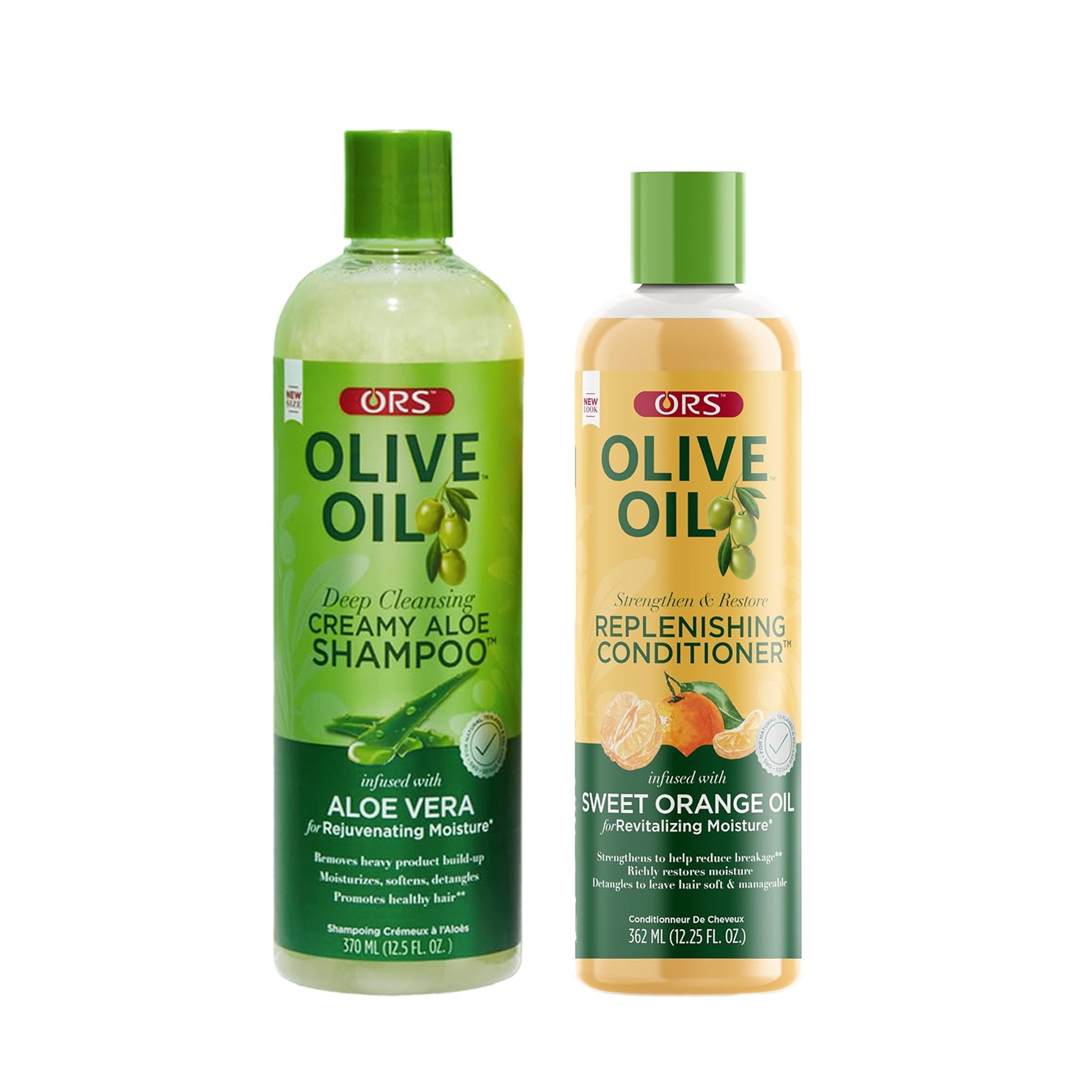 ORS Olive Oil coffret shampoing après-shampoing hydratation 2x12.5 oz
