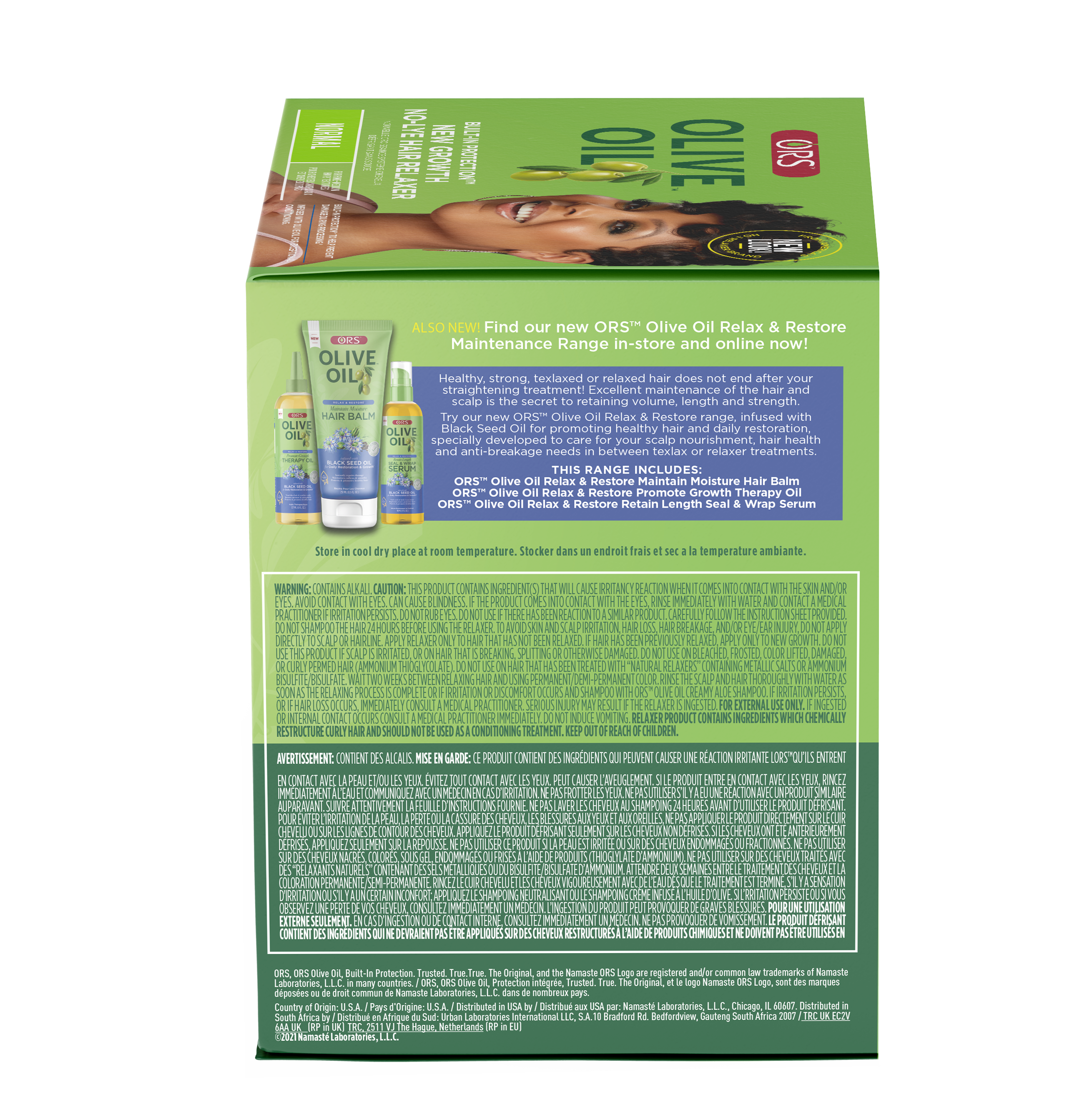 ORS Olive Oil New Growth défrisant sans soude Normal kit