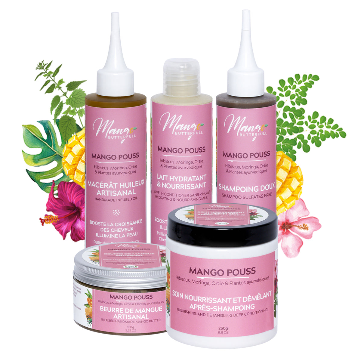 Mango Butterfull Mango Pouss pack routine 6x100ml pousse