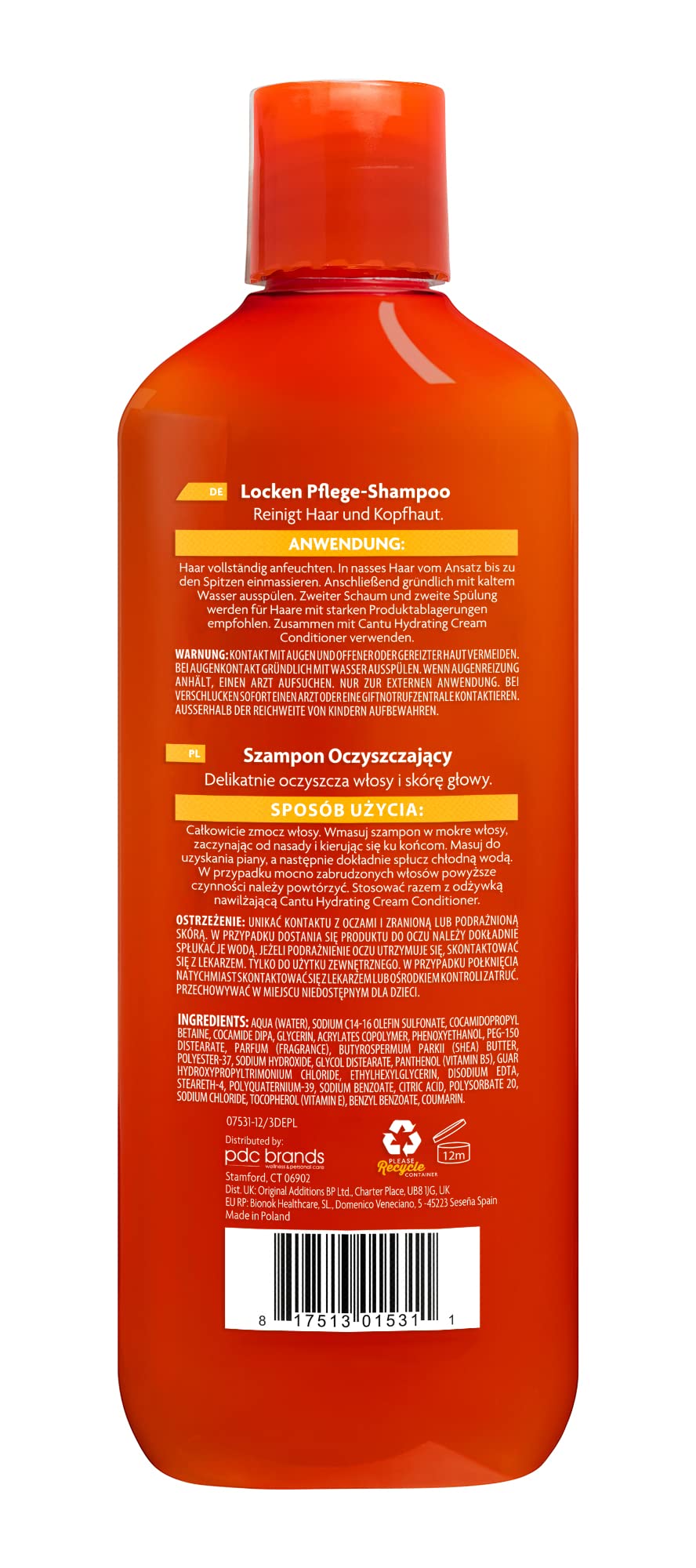 Cantu Classics Cleansing Cream shampooing karité 400 ml