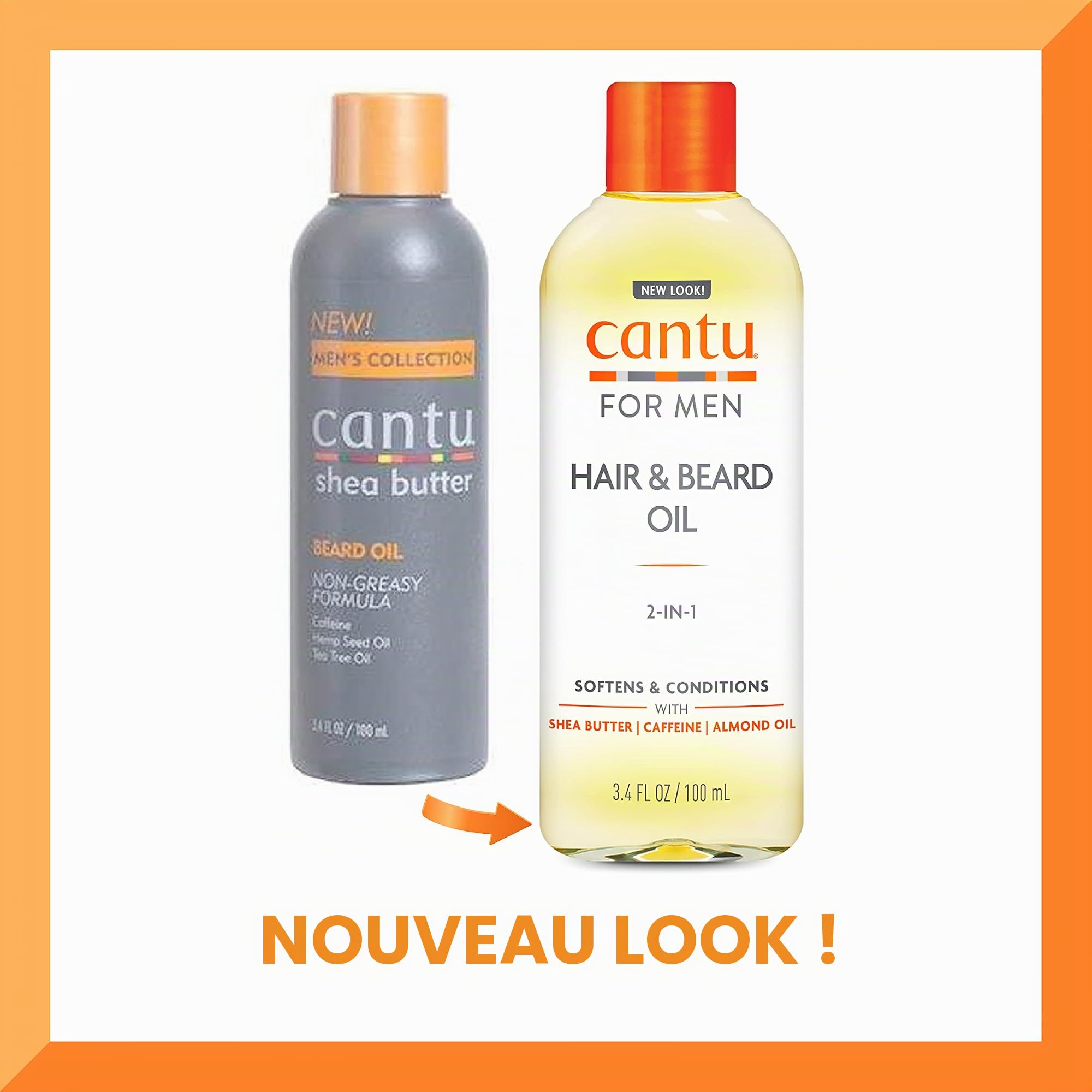 Cantu Mens huile cheveux et barbe 100 ml karité