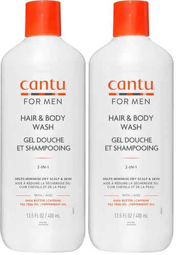 Cantu Mens gel douche et shampooing 2-en-1 400 ml karité