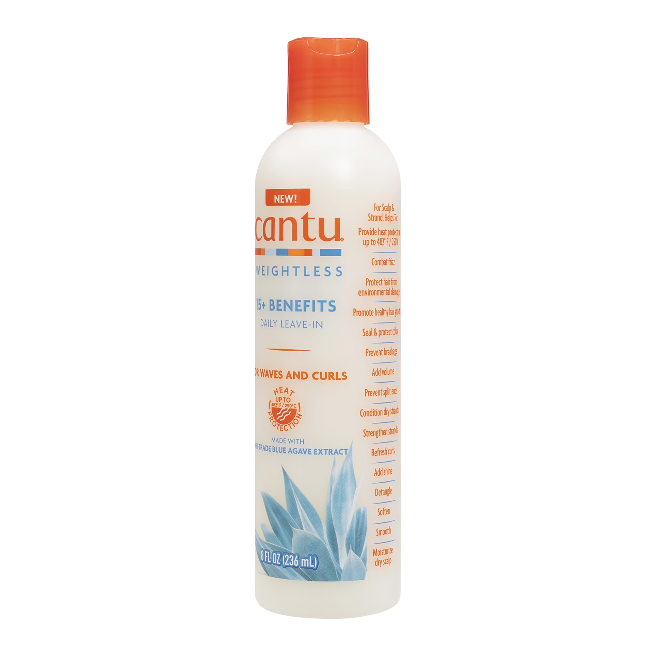 Cantu Weightless soin sans rinçage 15-en-1 agave 236 ml