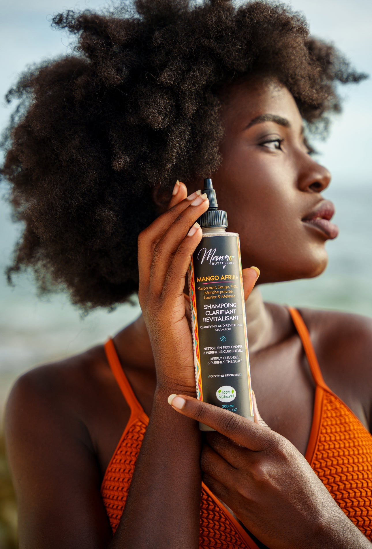 Mango Butterfull MANGO AFRIKA Shampoing clarifiant 200ml savon noir