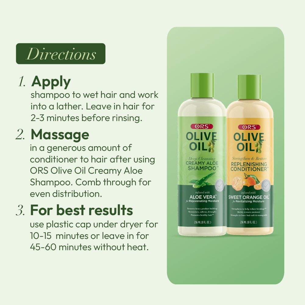 ORS Olive Oil Classics Duo shampoing + après-shampoing 2x227ml