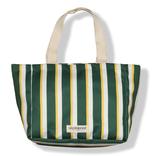 Végétalement Provence Art de Vivre Sac Cabas Summer Rayé Coton Grand Format