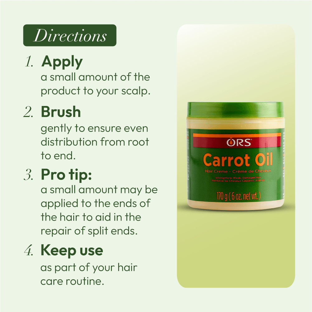 ORS Carrot Oil crème capillaire carotte 170 g cuir chevelu