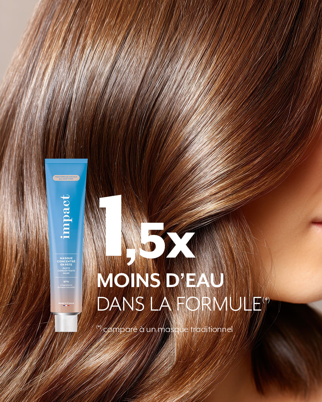 Coiffance Impact Masque concentré en pâte hydratation vegan