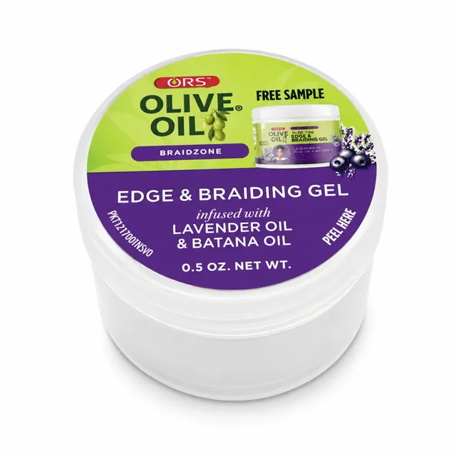 ORS Braidzone Edge & Braiding Gel Échantillon 0.5 oz Fixant