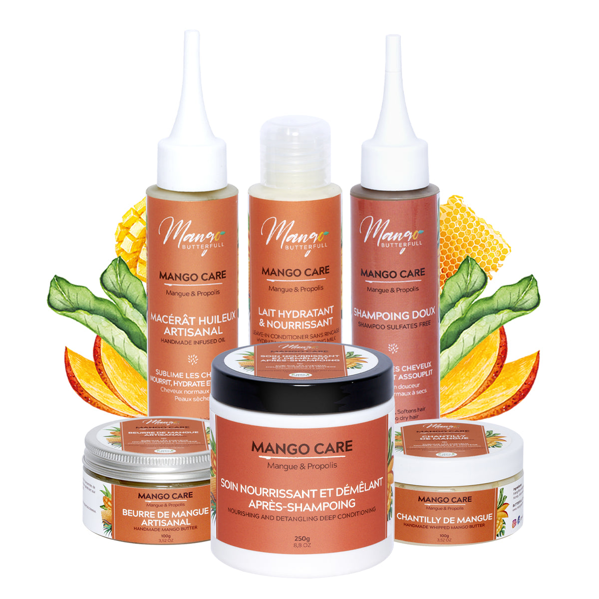 Mango Care Pack Routine coffret cheveux crépus 5x100ml