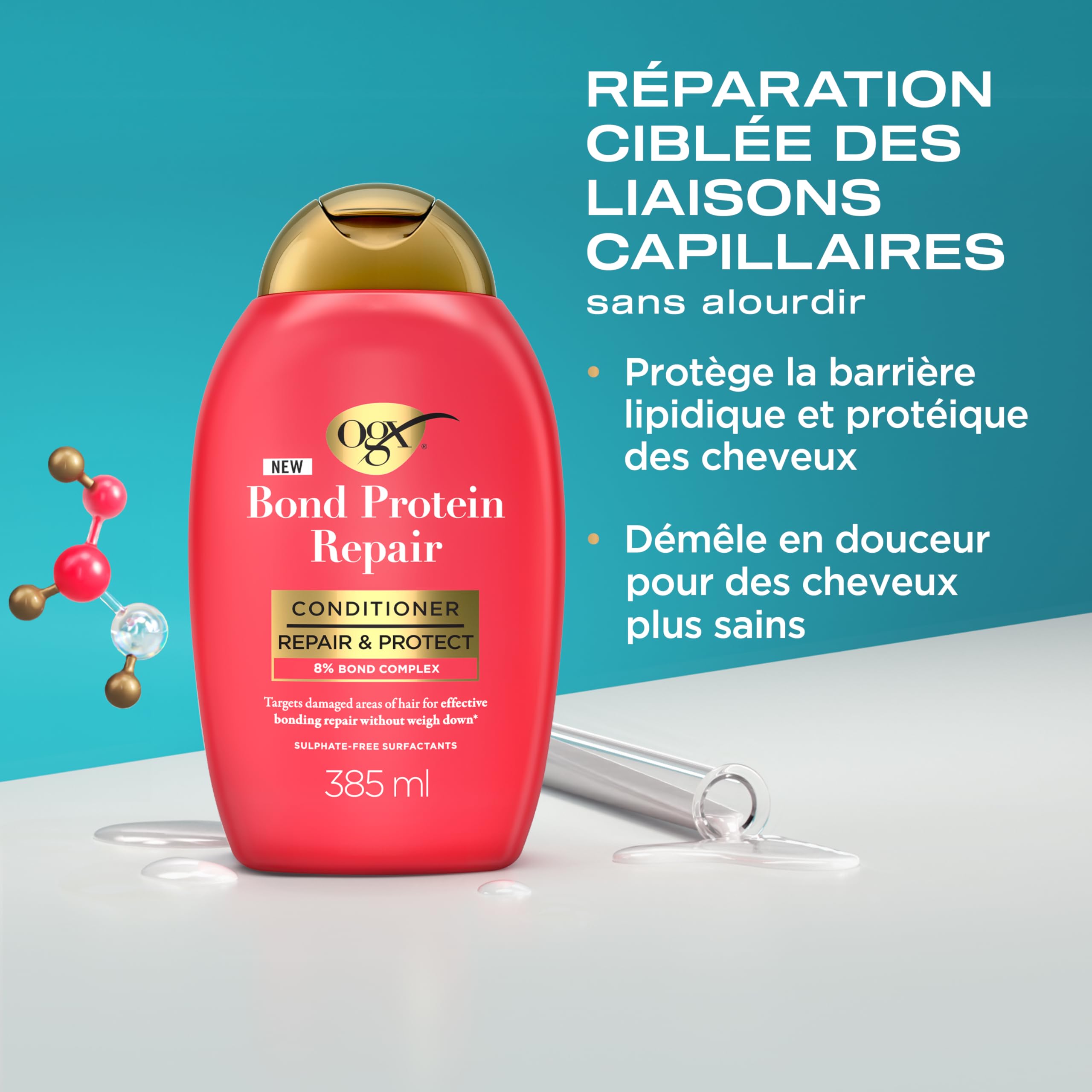 OGX Bond Protein Repair Après-Shampooing 385 ml Réparateur