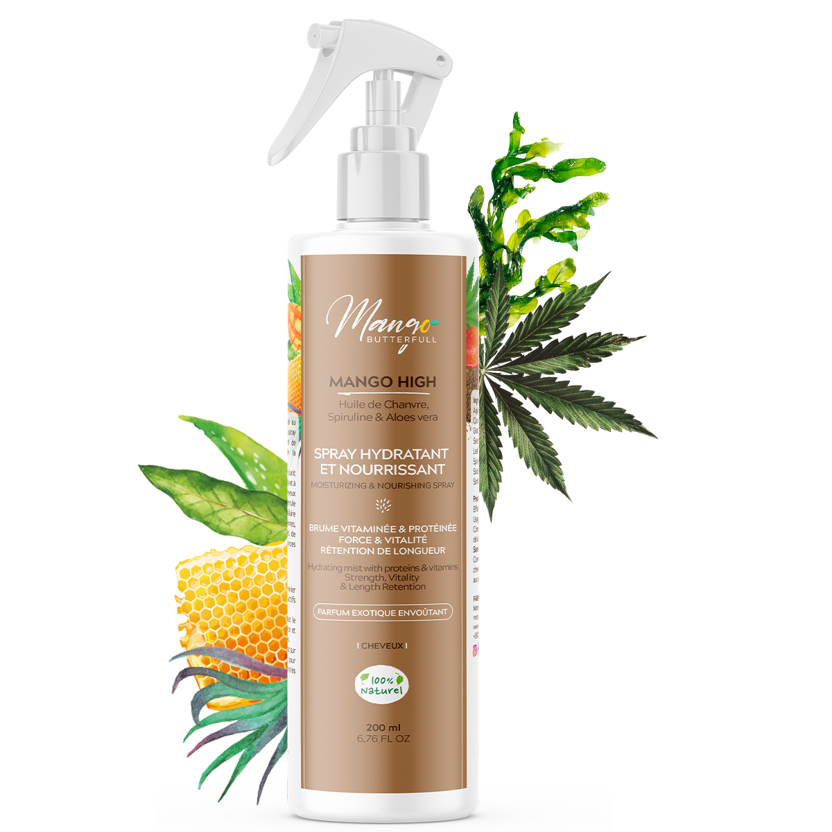 Mango Butterfull Mango High spray hydratant 200ml spiruline